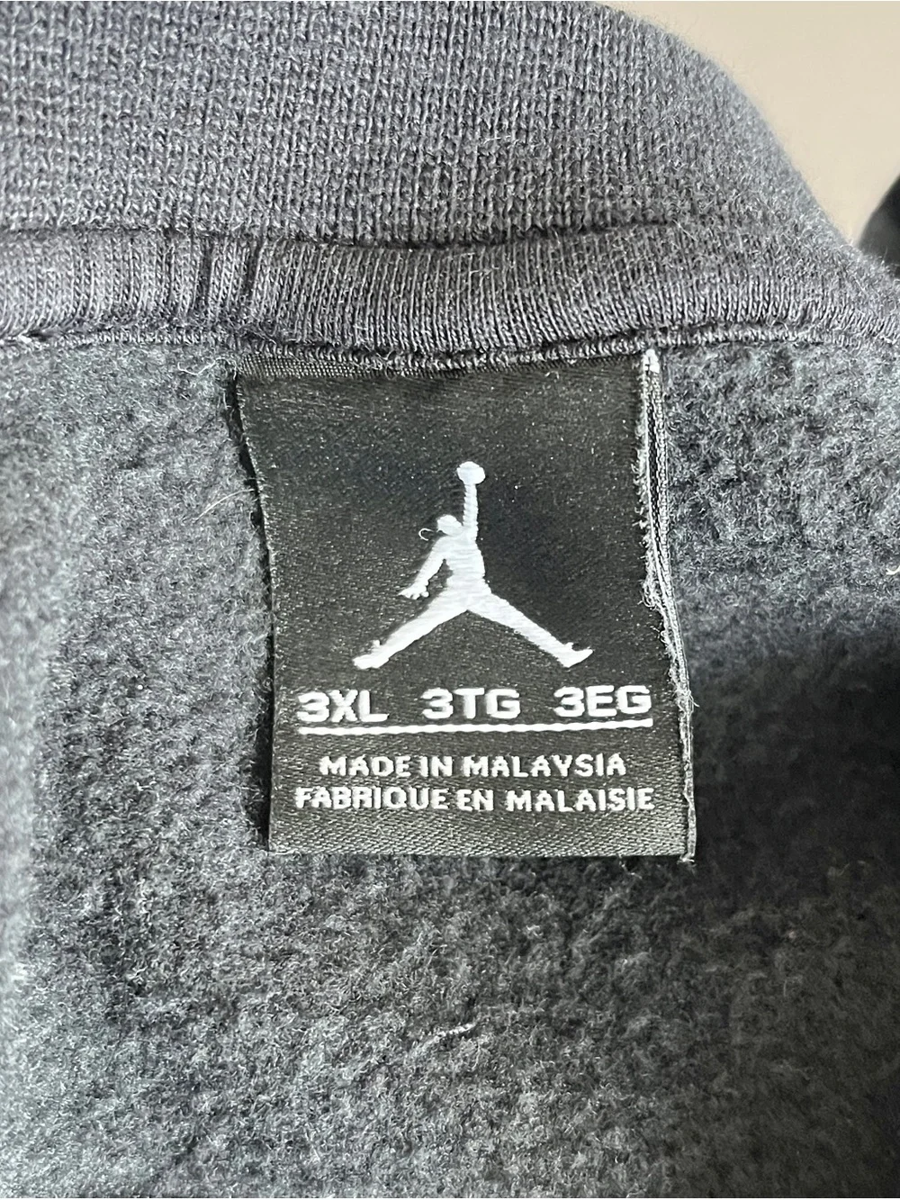 Nike Jumpman Air Jordan 11 hybrid sweatshirt pullover black crew mens 3XL 23